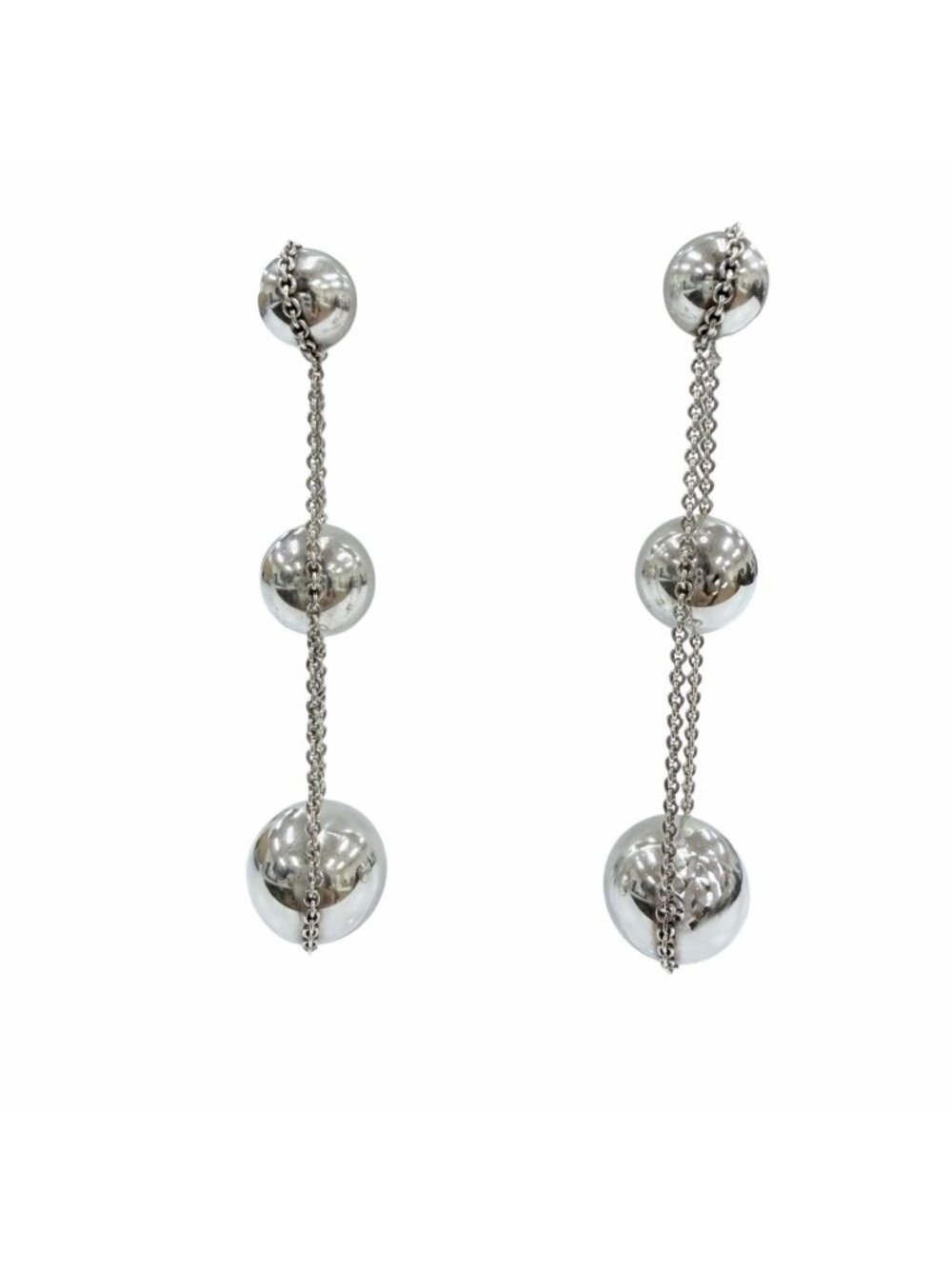 Tiffany & Co HardWear Triple Drop Earrings Silver